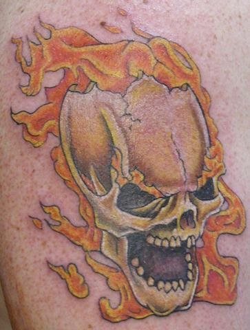 116 Energetische Tattoos Von Flammen Und Feuer