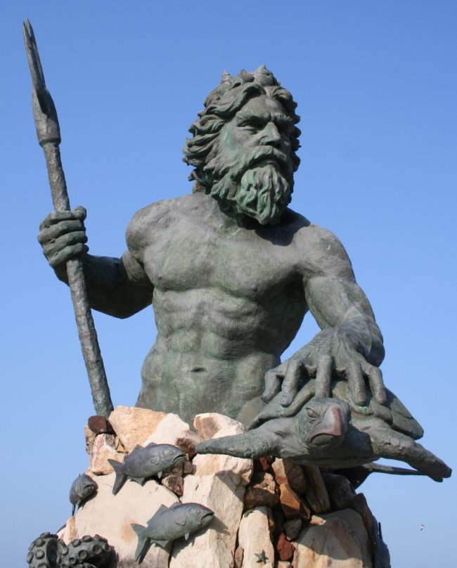 Poséidon. Dieu grec de la mer. Faits et informations