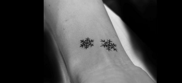 tatuajes de copos de nieve