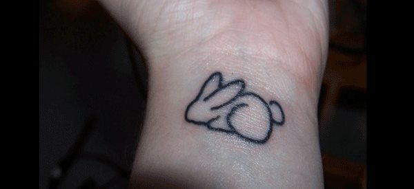 tatuaje de conejo
