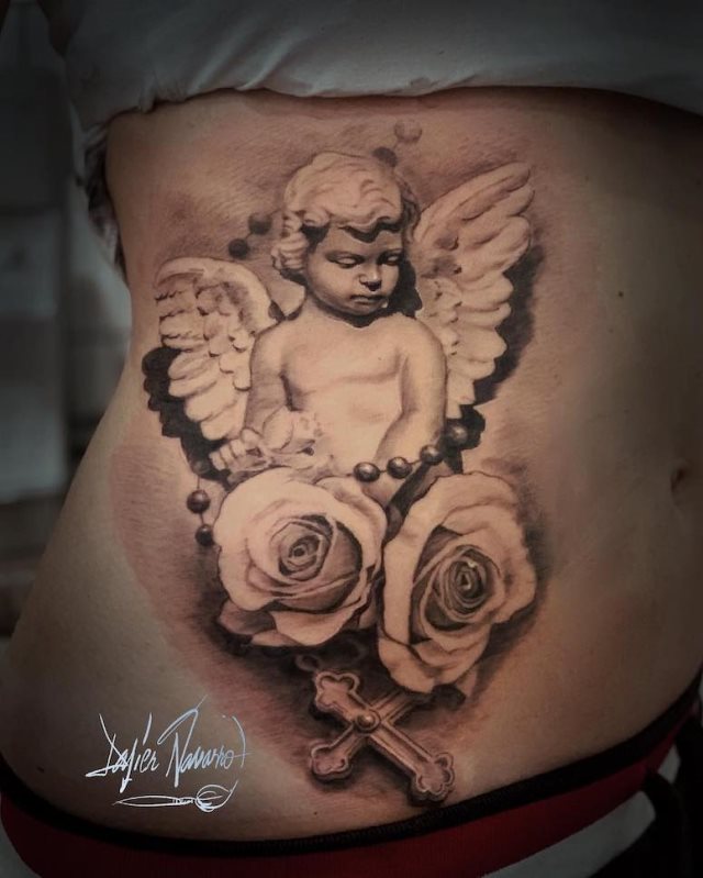 tattoo feminin ange 40