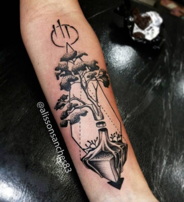 tattoo feminin arbre 55