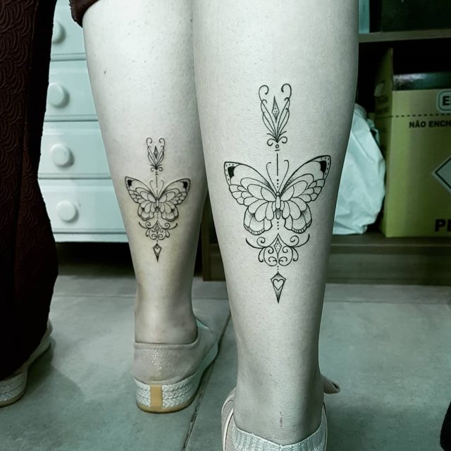tattoo feminin de papillon 100