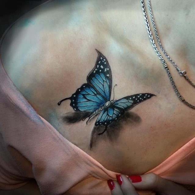 tattoo feminin de papillon 140
