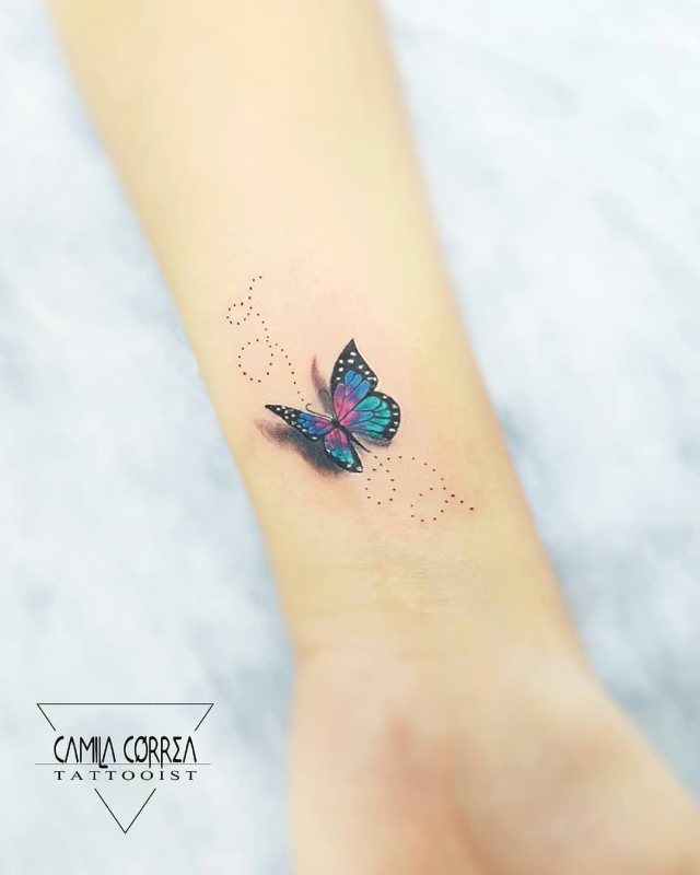 tattoo feminin de papillon 189