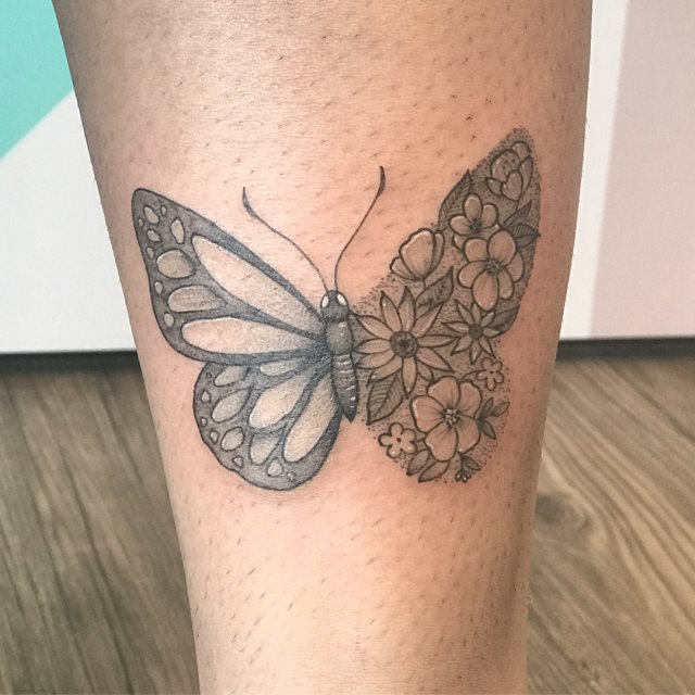 tattoo feminin de papillon 43