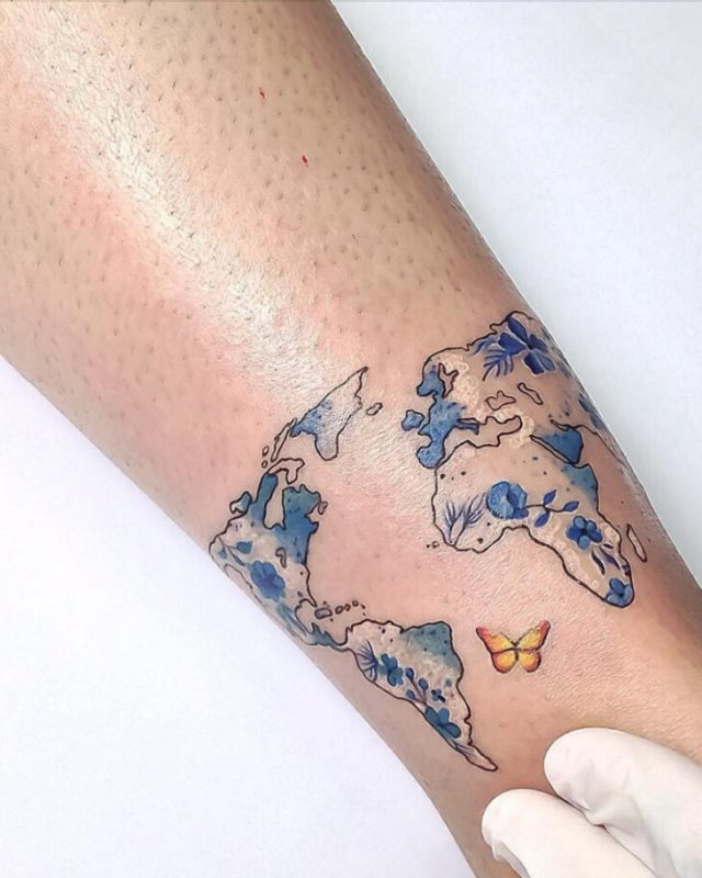 tattoo feminin de papillon 73