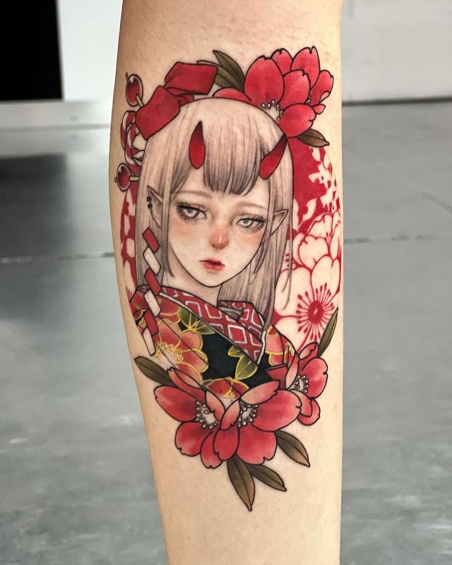 tattoo feminin japonais 28