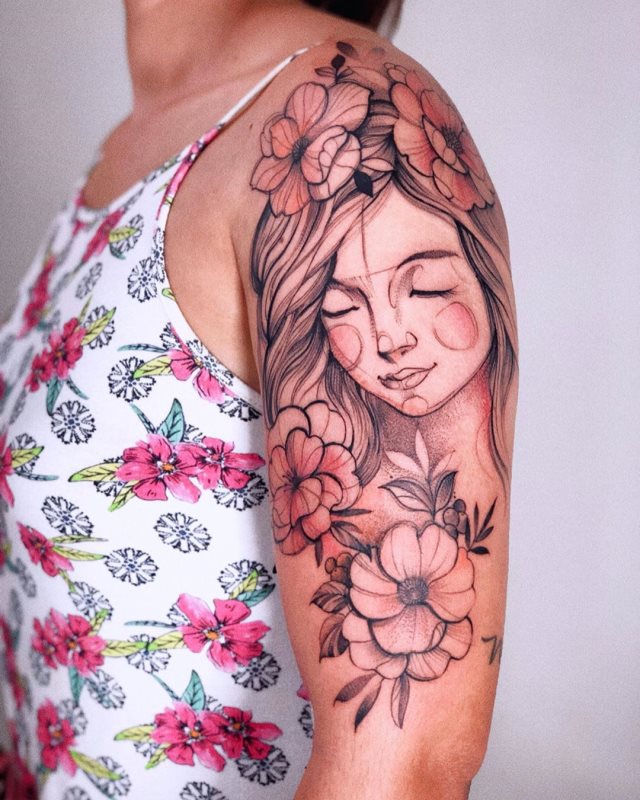 tattoo feminin pour bras 11
