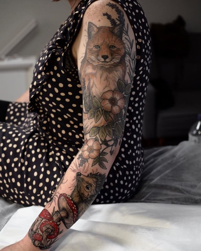 tattoo feminin pour bras 45