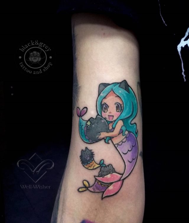 tattoo feminin sirene 19