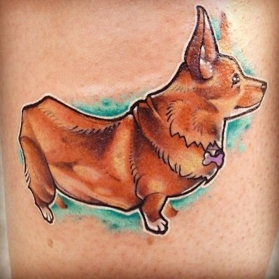tatouage chien 45