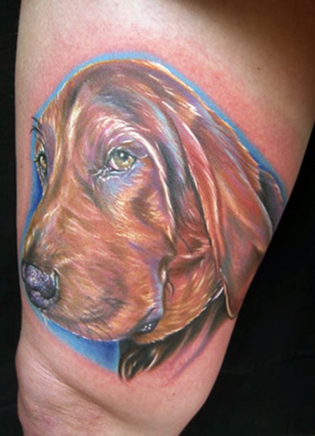 tatouage chien 67