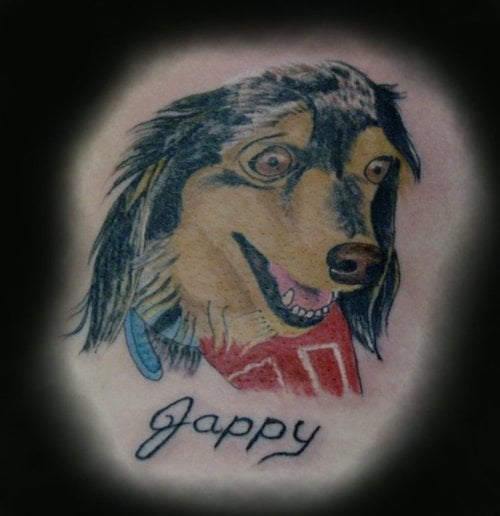 tatouage chien 77
