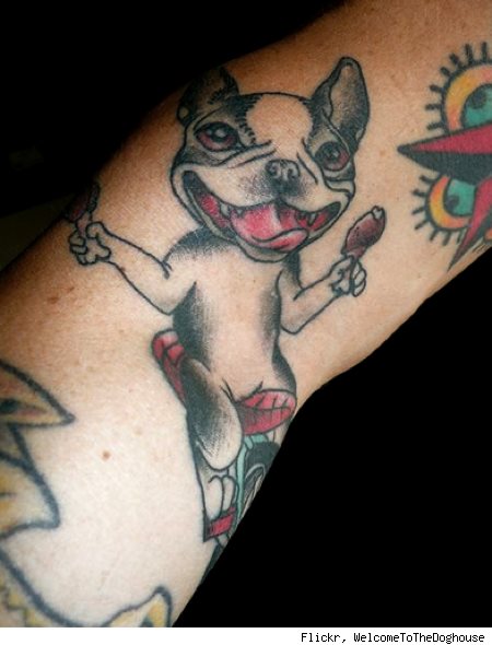 tatouage chien 96