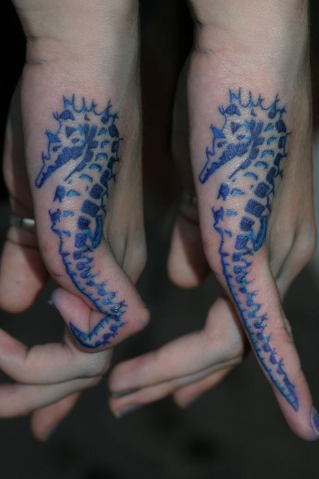 216 tatouage hippocampes