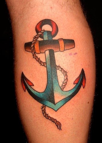 tatouage ancre marine 563