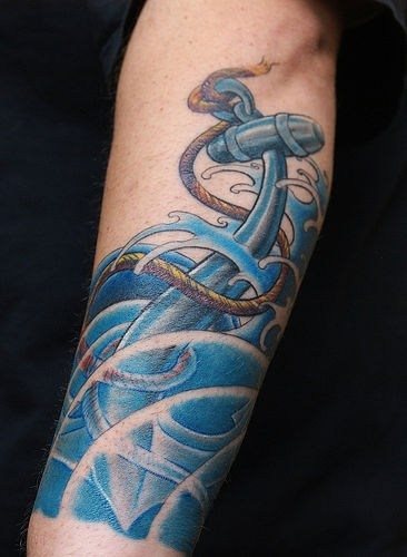 tatouage ancre marine 621
