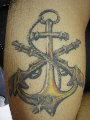 tatouage ancre marine 521