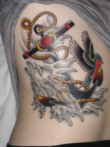 tatouage ancre marine 546