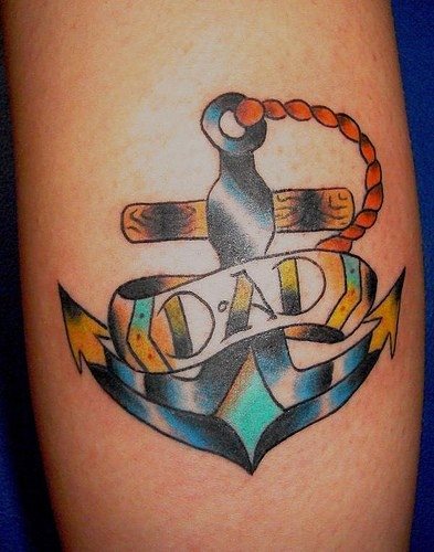 tatouage ancre marine 557