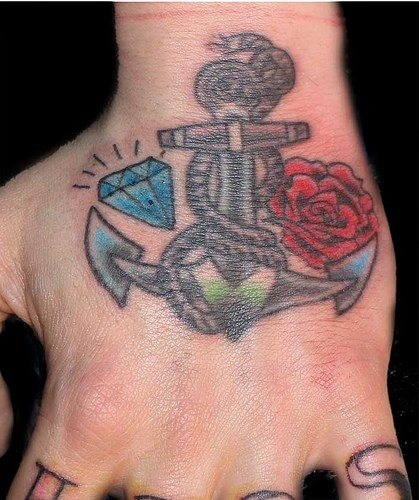 tatouage ancre marine 559