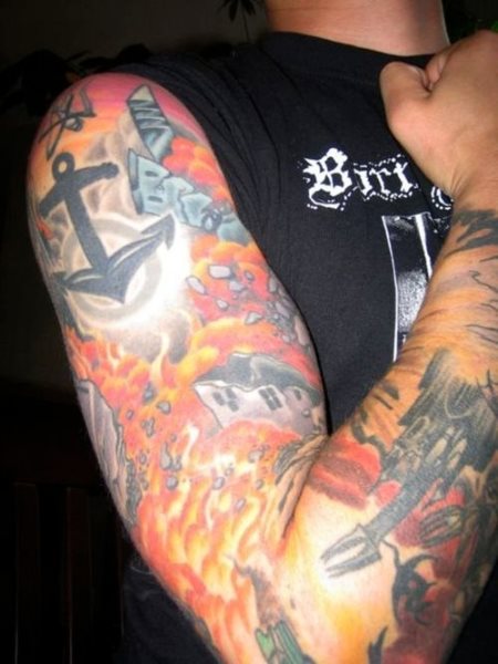 tatouage ancre marine 501