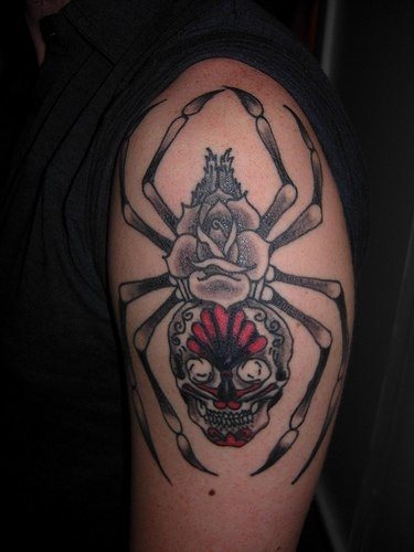 tatouage araignée 544