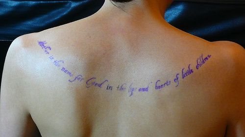 tatouage calligraphie texte 544