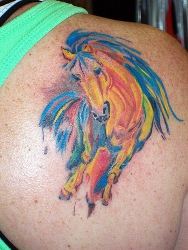 tatouage cheval 542