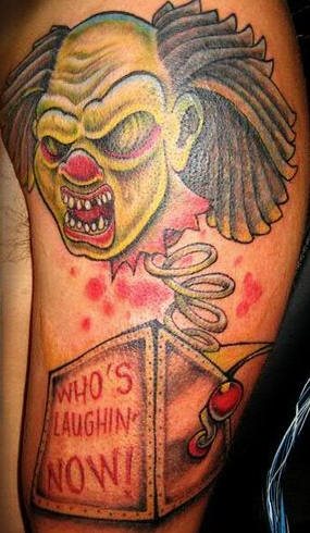 tatouage clown 1035