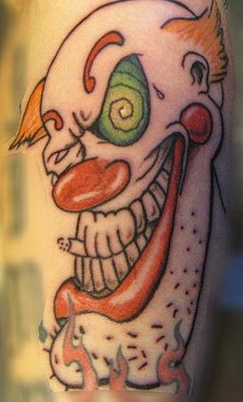 tatouage clown 1036