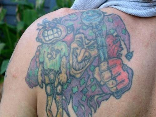 tatouage clown 1047