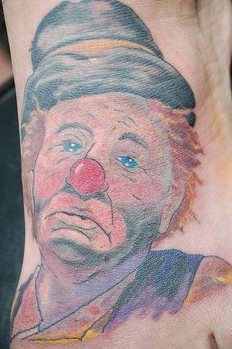 tatouage clown 1049
