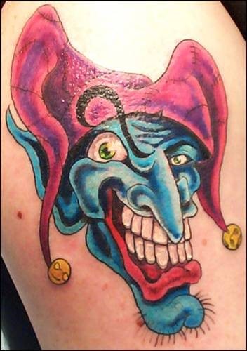 tatouage clown 1061