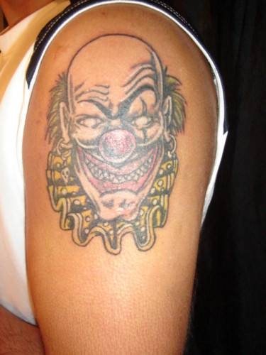 tatouage clown 1065