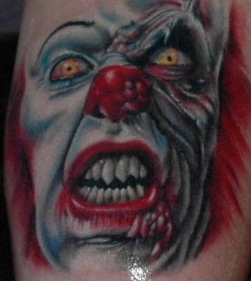 tatouage clown 1004