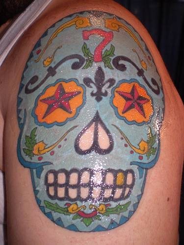 tatouage crâne 575