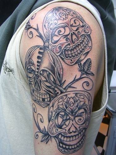 tatouage crâne 576