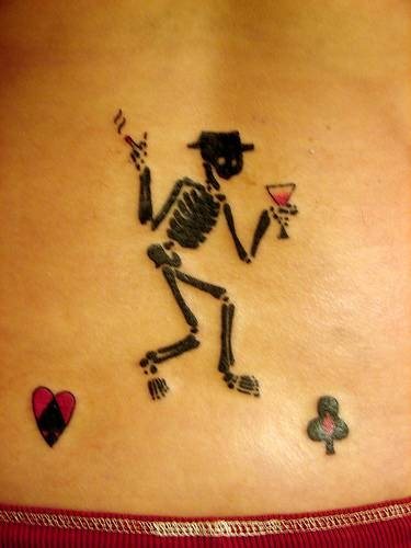 tatouage crâne 586