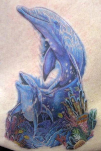 tatouage dauphin 505