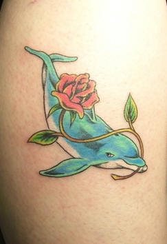 tatouage dauphin 512