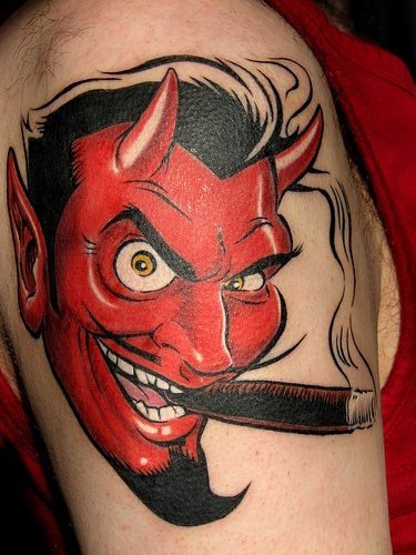 tatouage diable 545