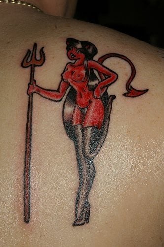 tatouage diable 551