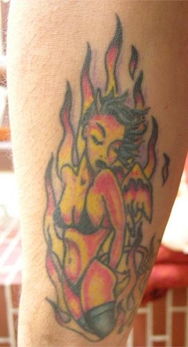 tatouage diable 506