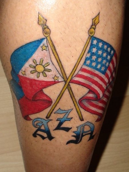tatouage drapeau 527