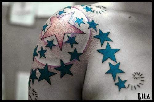 tatouage étoile 1001