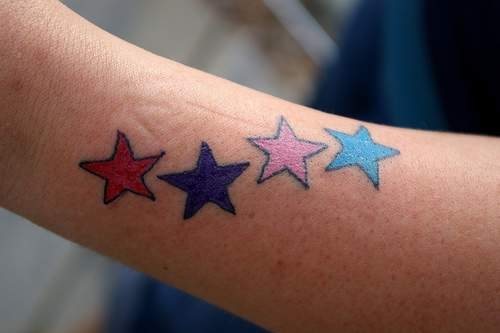tatouage étoile 1022