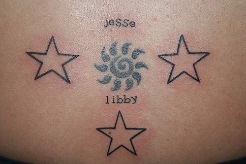 tatouage étoile 1039