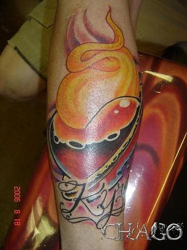 tatouage flamme feu 1087